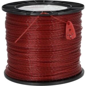 Żyłka tnąca Ø 2.4 mm | skręcona | cicha | czerwona | KRAMP