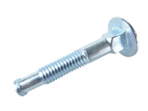 Oryginalna śruba uchwytu kosiarki STIHL M8x50 z podzielonym gwintem zabezpieczającym nakrętkę.