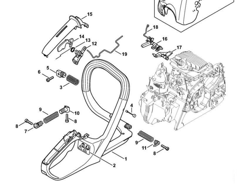 Rama rękojeści MS171 | MS181 | MS211 | STIHL