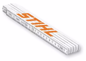 Miara składana drewniana STIHL 2 m | 0464-152-0020 | dwustronna podziałka | trwałe zawiasy